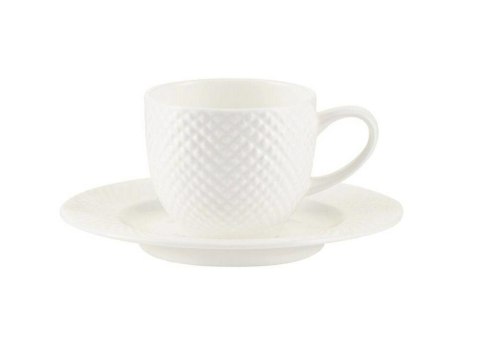Filiżanka espresso ze spodkiem BARI White 100 ml. ES618 Filiżanka espresso ze spodkiem BARI White 100 ml. ES618