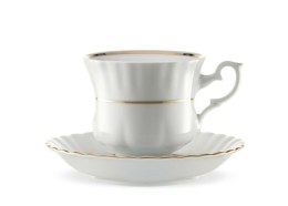 Filiżanka formowana 200 ml ze spodkiem 14 cm IWONA B014 Złota Linia Chodzież