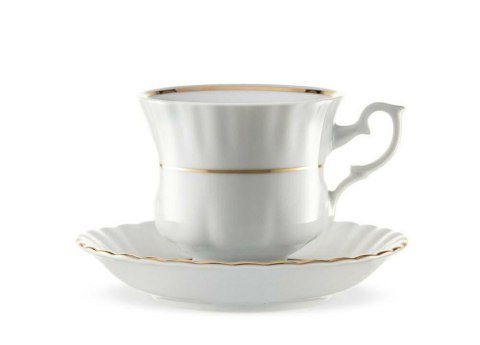 Filiżanka formowana 200 ml ze spodkiem 14 cm IWONA B014 Złota Linia Chodzież Filiżanka formowana 200 ml ze spodkiem 14 cm IWONA B014 Złota Linia Chodzież