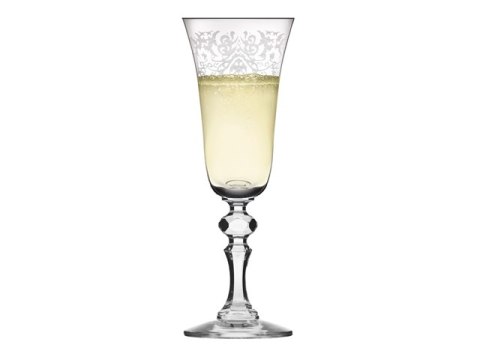 Kieliszki do szampana flute 165 ml 6030 KRISTA DECO komplet 6 sztuk Krosno Glass Kieliszki do szampana flute 165 ml 6030 KRISTA DECO komplet 6 sztuk Krosno Glass