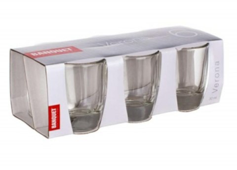 Kieliszki do wódki 30 ml VERONA 041021C-A komplet 6szt. BANQUET Kieliszki do wódki 30 ml VERONA 041021C-A komplet 6szt. BANQUET