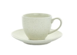 Filiżanka 300 ml ze spodkiem 16 cm Granite Soft Cream Bogucice