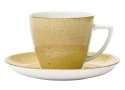 Filiżanka 350 ml ze spodkiem 17,5 cm Beata/Dorota żółta 6630j Lubiana