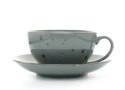 Filiżanka 450 ml ze spodkiem 17,5 cm Cottage Graphite 1080 Bogucice
