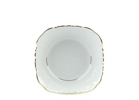Salaterka kwadratowa 17 cm ROCOCO 3604 Złota Linia Ćmielów Salaterka kwadratowa 17 cm ROCOCO 3604 Złota Linia Ćmielów