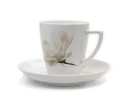 Filiżanka 200 ml ze spodkiem 14 cm BEATA / SONIA 6474 MAGNOLIA Lubiana