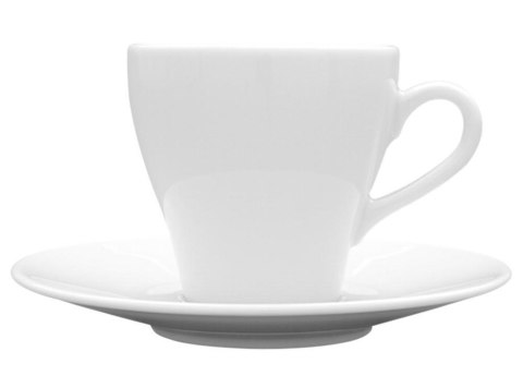 Filiżanka 280 ml ze spodkiem 17 cm PAULA Biała Lubiana Filiżanka 280 ml ze spodkiem 17 cm PAULA Biała Lubiana