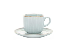 Filiżanka espresso 90 ml ze spodkiem 12 cm Bergen Grey 1110 Bogucice