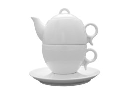 Zestaw do herbaty Tea for one BOLA 2 Biały Lubiana