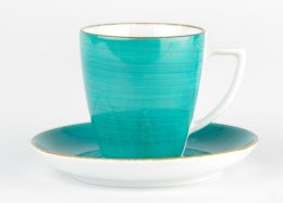 Filiżanka 200 ml ze spodkiem 14 cm BEATA / SONIA Turkus 6630L Lubiana