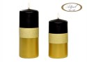 Świeca ozdobna Brilliant Gold Czarna 120/58 mm KL-4