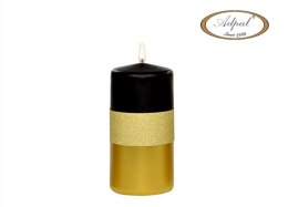 Świeca ozdobna Brilliant Gold Czarna 120/58 mm KL-4