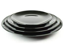 Talerz płytki 25 cm Czarny K8 Lubiana