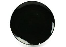 Talerz płytki hotelowy 28 cm Czarny K8 Lubiana