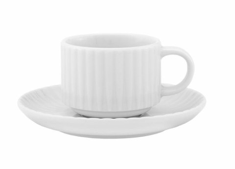 Filiżanka 200 ml ze spodkiem 14,5 cm DAISY Biały Lubiana Filiżanka 200 ml ze spodkiem 14,5 cm DAISY Biały Lubiana