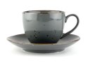 Filiżanka 300 ml ze spodkiem 16 cm Alumina Cottage Graphite 1080