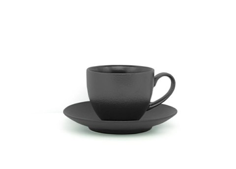 Filiżanka 300 ml ze spodkiem 16 cm TERREA BLACK 1164 Bogucice Filiżanka 300 ml ze spodkiem 16 cm TERREA BLACK 1164 Bogucice