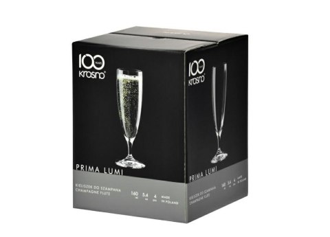 Kieliszki do szampana 160 ml Prima Lumi Krosno Glass komplet 4 szt. Kieliszki do szampana 160 ml Prima Lumi Krosno Glass komplet 4 szt.