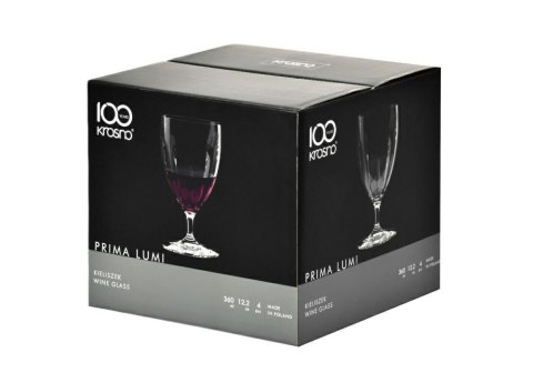 Kieliszki do wina 360 ml Prima Lumi komplet 4 szt. Krosno Glass Kieliszki do wina 360 ml Prima Lumi komplet 4 szt. Krosno Glass