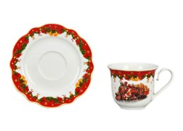 Komplet 2 filiżanek 250 ml ze spodkami 555-7404 Boże Narodzenie
