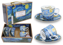 Komplet filiżanek Vincwnt van Gogh Gwieździsta noc 100 ml.. zestaw 2 szt. 830-0700